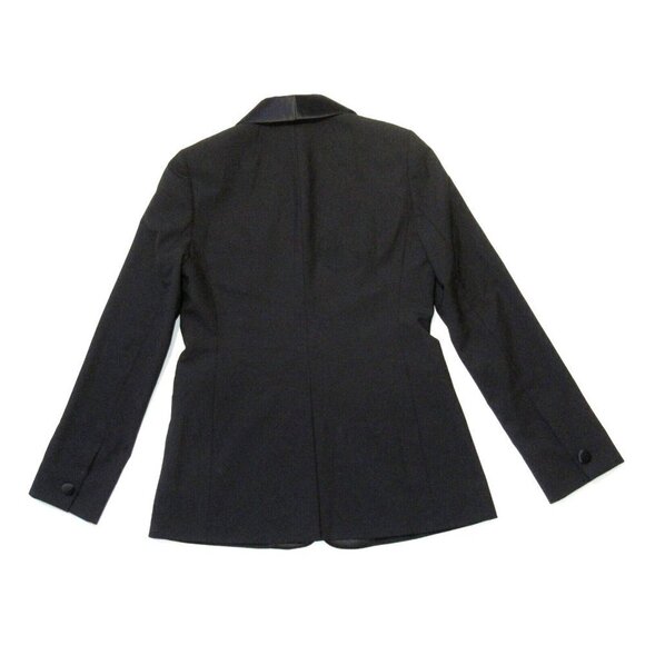 NWT J.Crew Satin Shawl-collar Tuxedo Blazer in Black Wool Blend Jacket 2 - Picture 4 of 4